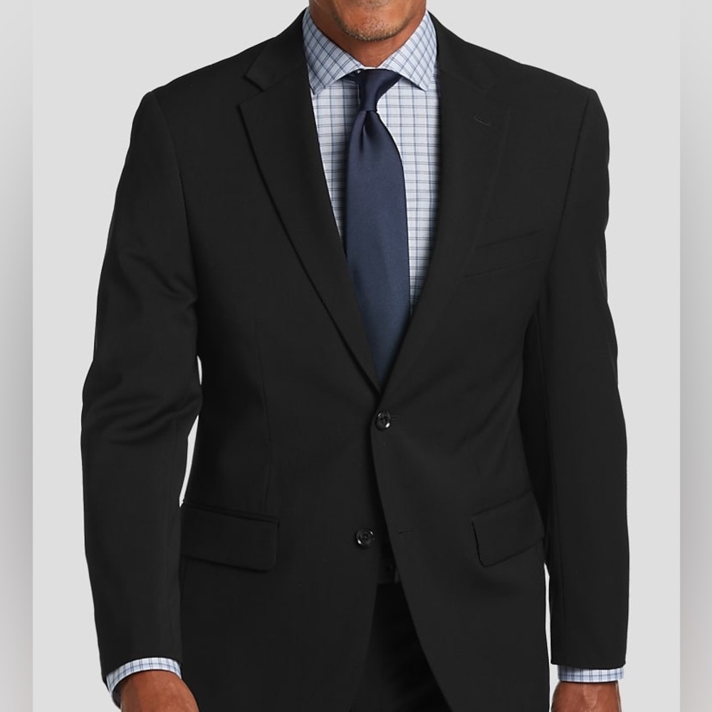 Tommy Hilfiger Charcoal Men's Two-Button Suit Jacket